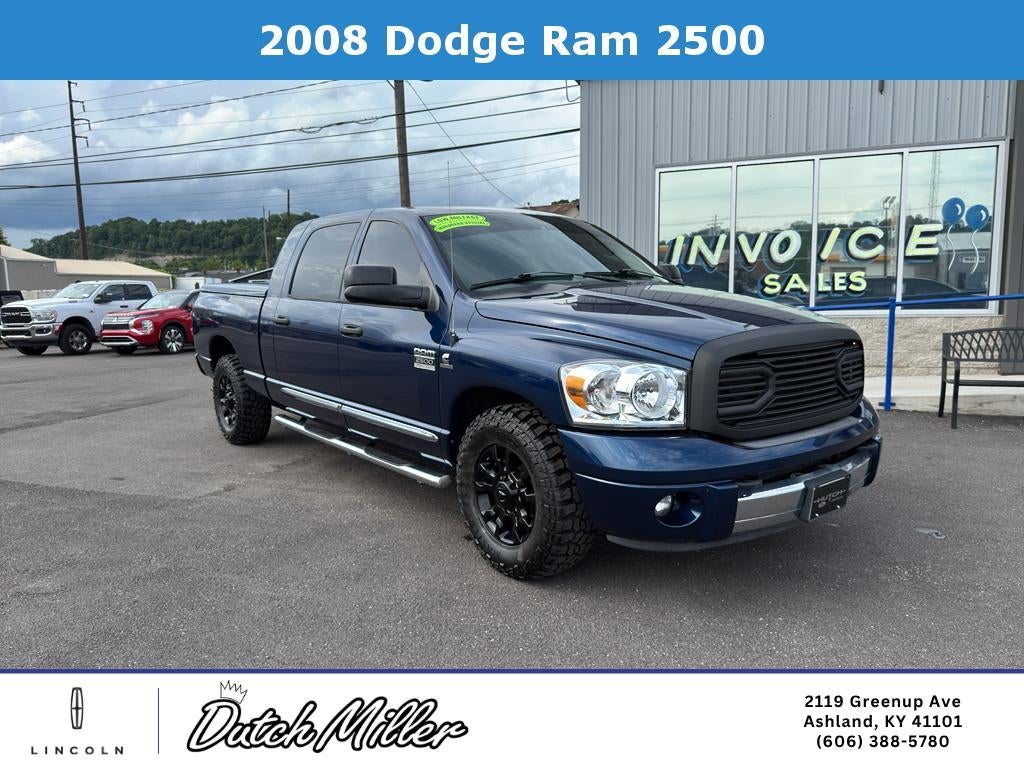 2008 Dodge Ram Pickup Laramie in Patriot Blue Pearlcoat — front three-quarter view