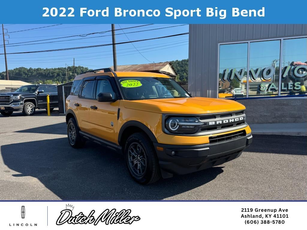 2022 Ford Bronco Sport Big Bend in Cyber Orange Metallic Tricoat — front three-quarter view