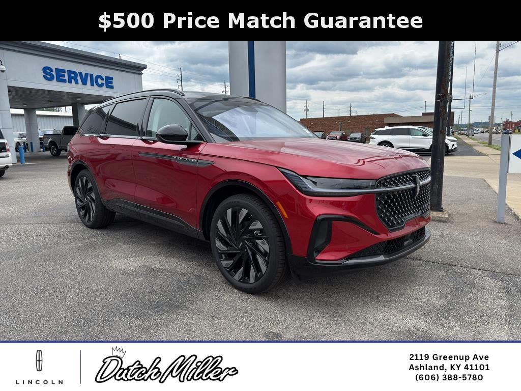 2026 Lincoln Nautilus Reserve in Red Carpet Metallic Tinted Clearcoat — front three-quarter view